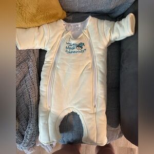 Baby Magic Merlin Sleep Suit in Cream/Yellow